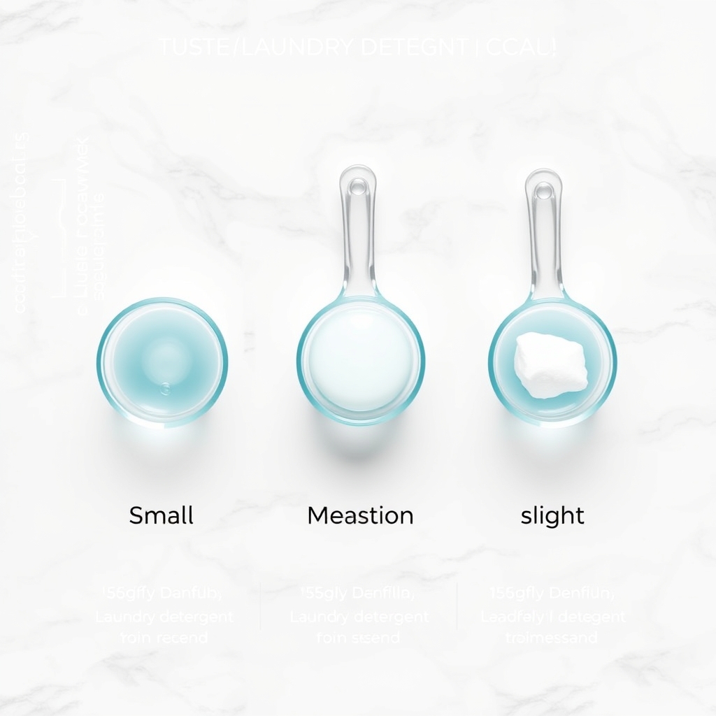 best detergent for sheets — Three measured portions of liquid laundry detergent in small clear cups arranged on a white marble surface
