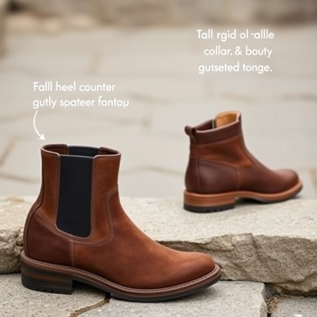 waterproof hiking boot review — Side-by-side comparison of a high rigid ankle collar hiking boot versus a low-cut soft collar hiking boot