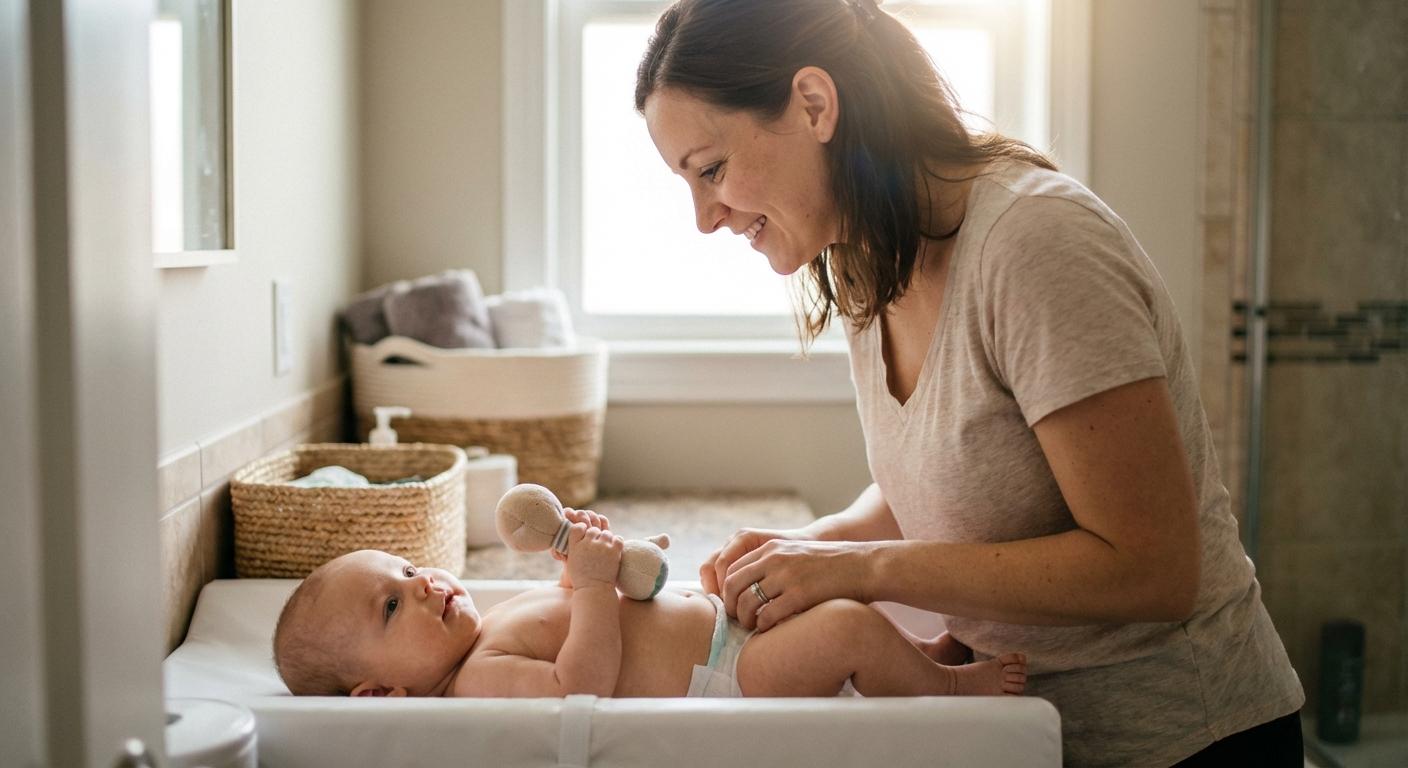 Diaper Changing and Hygiene (Changing Table, Wipes, Diaper Cream, Bath Basics)