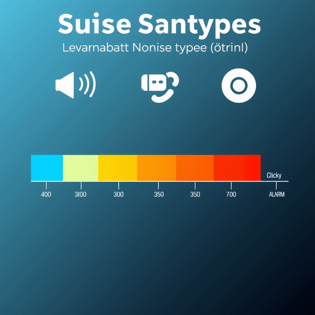 best mechanical keyboard typing — Bar chart comparing noise levels of linear, tactile, and clicky mechanical switches, from quiet to loud with contextual reference icons.