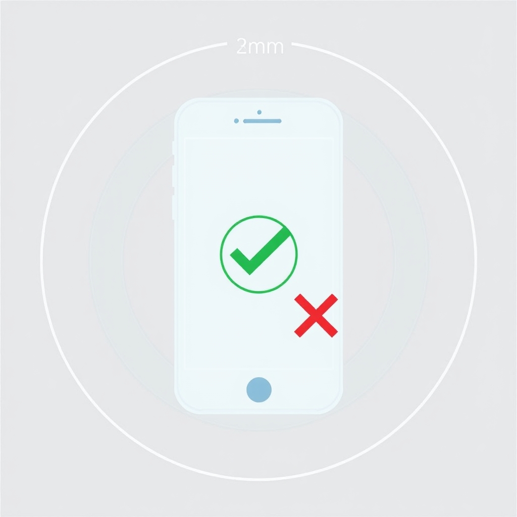 best wireless chargers — Diagram showing phone case thickness tolerance for wireless charging, with 3mm marked as the maximum thickness limit.