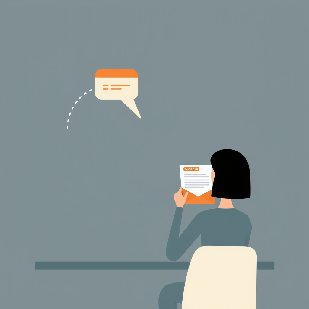 cancel subscription without penalty — Person holding a refund request letter facing icons representing customer support chat and a credit card dispute process.