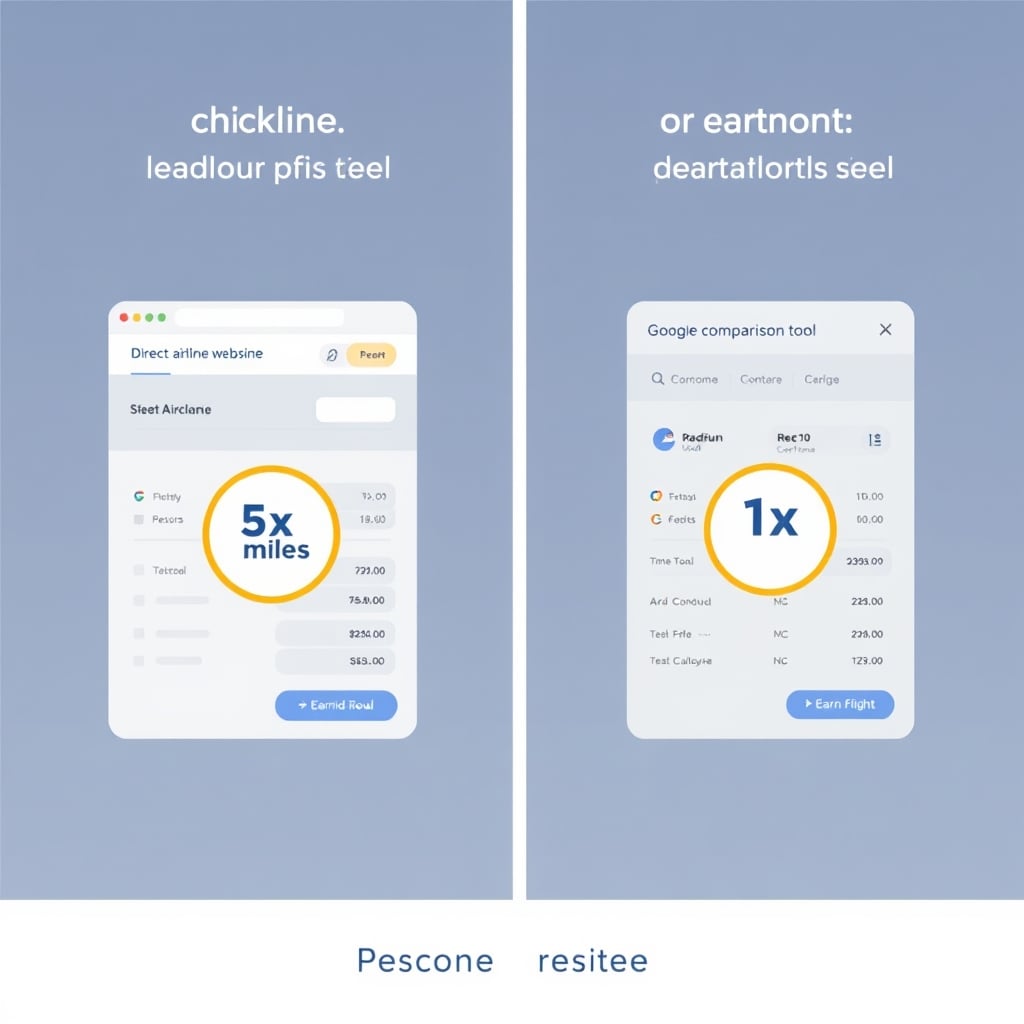 is airline credit card worth it — Side-by-side comparison of direct airline booking versus third-party aggregator earning rates.