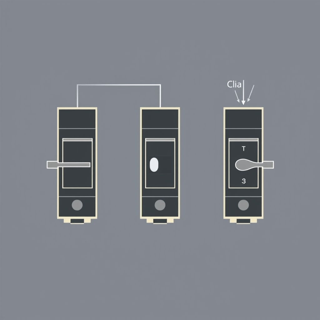 keyboard customization terms — Three switch cross-sections illustrating the internal differences between linear, tactile, and clicky switches.
