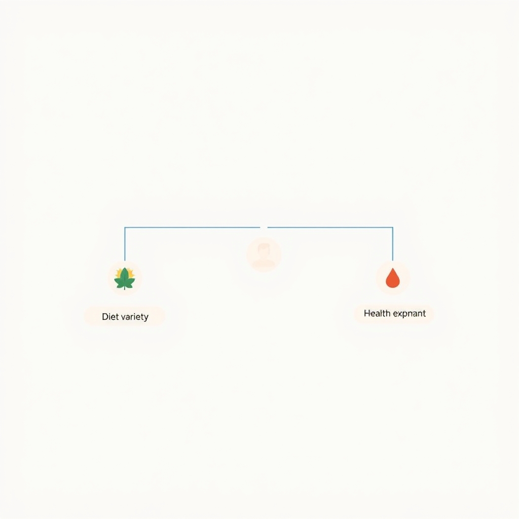 whole foods vs supplements — Flat vector decision-tree diagram with three branches representing diet, location, and biology as factors in supplement need.