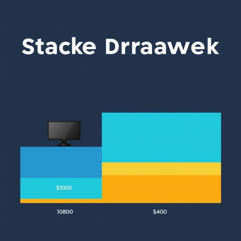 4K vs 1080p monitors productivity — Cost comparison chart showing 1080p total system cost approximately $250 versus 4K total cost approximately $900, broken down by monitor and GPU components.