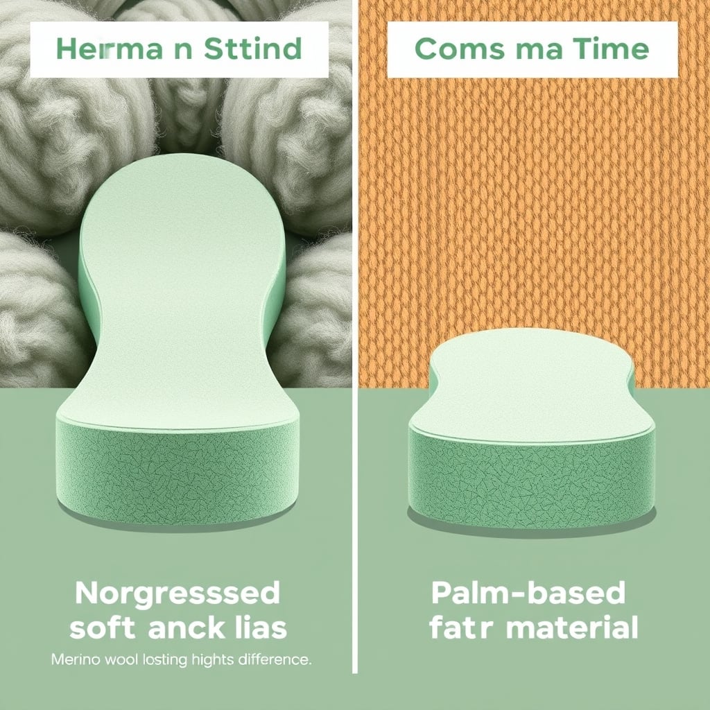 allbirds sustainability — Visual comparison showing how sugarcane foam softens and compresses over time versus staying firm.