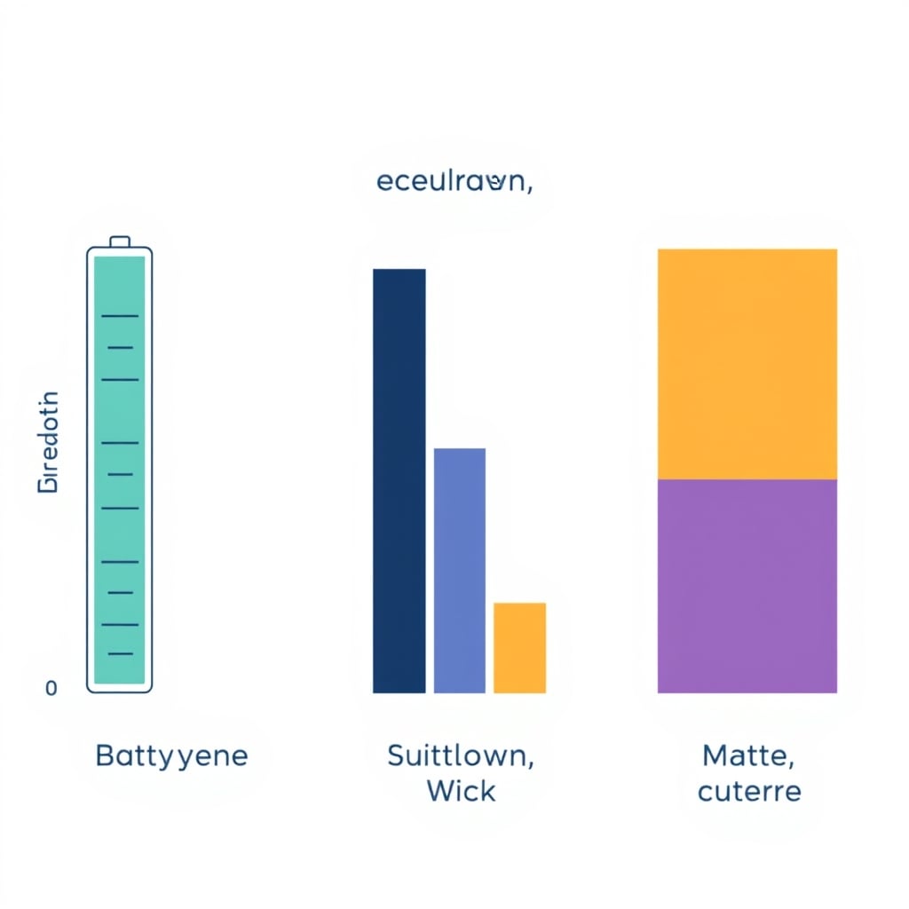 smart home standards — Three comparative bar charts: battery life, ecosystem size, and power consumption across Zigbee, Z-Wave, WiFi, and Matter protocols.